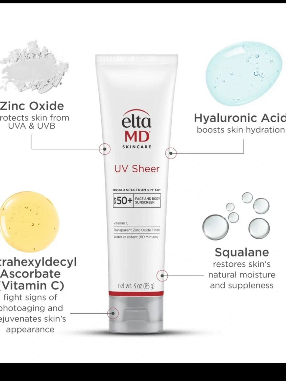 EltaMD UV Sheer Broad Spectrum SPF 50+ Sunscreen